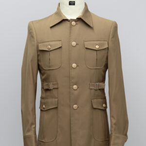 2 piece Long Sleeve Brown Safari suit