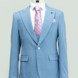 Sky blue 3 piece suit